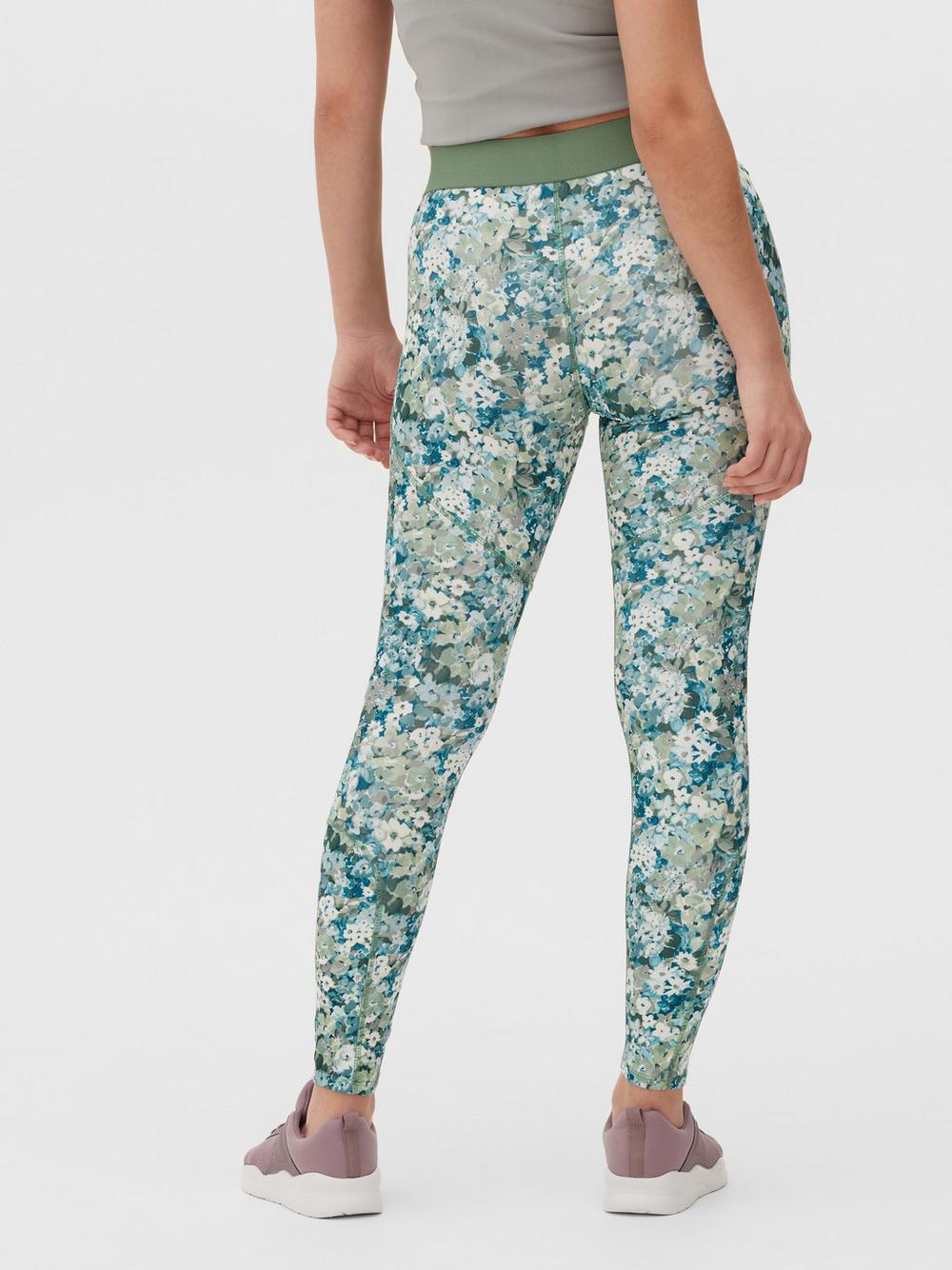 Quần legging thể thao họa tiết hoa