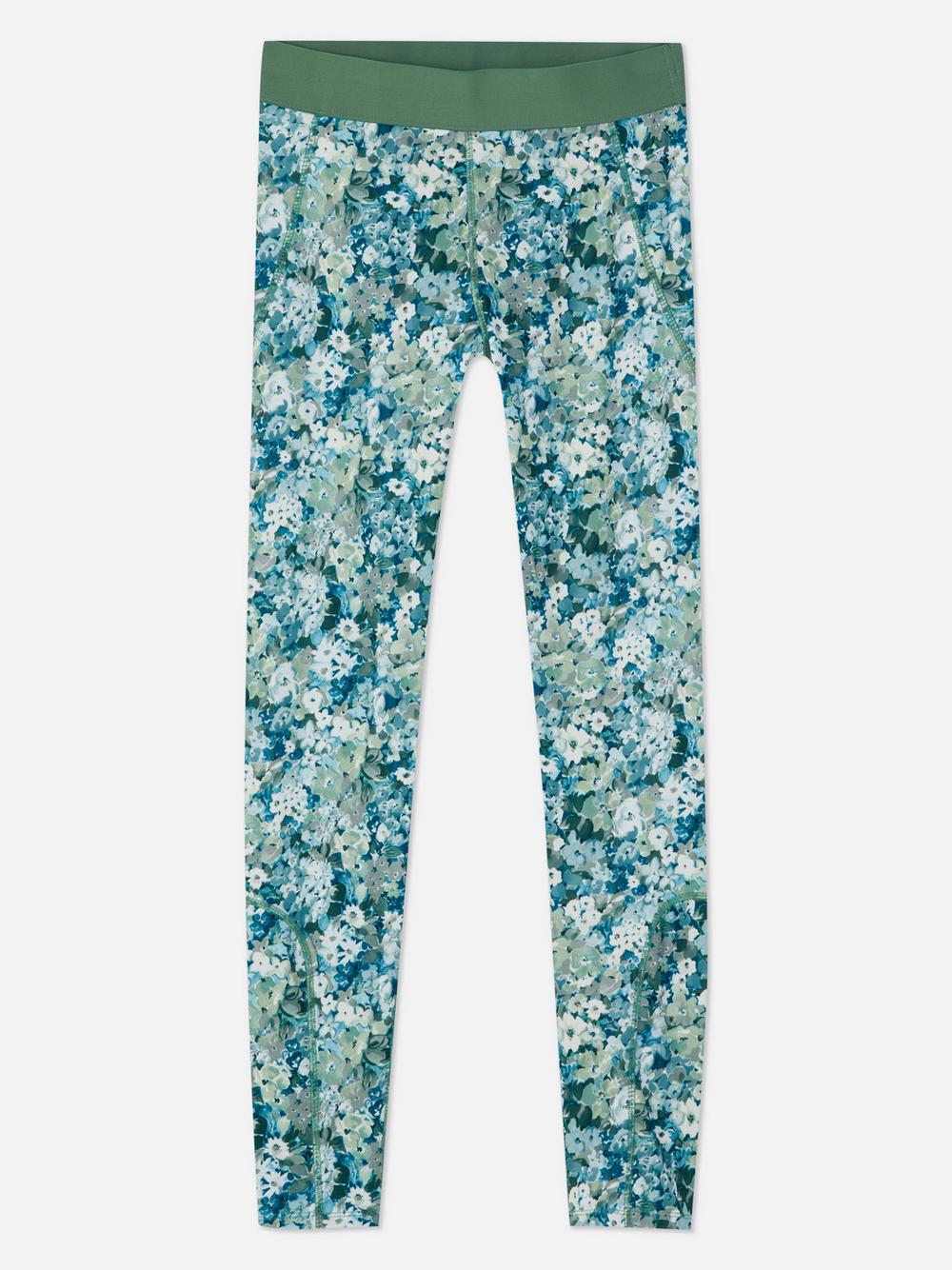 Quần legging thể thao họa tiết hoa