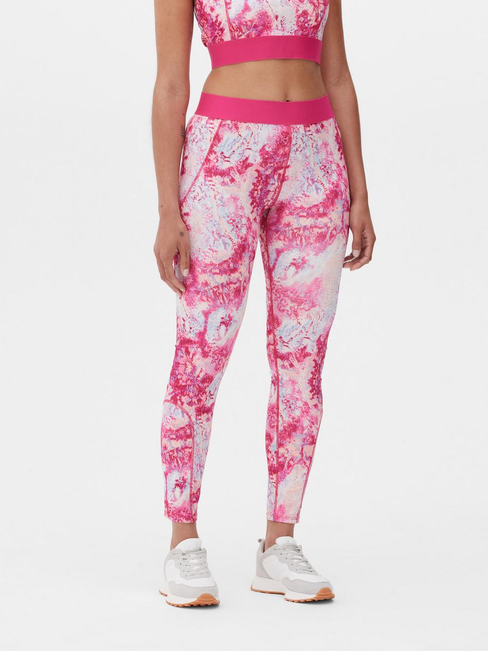 Quần legging thể thao họa tiết hoa