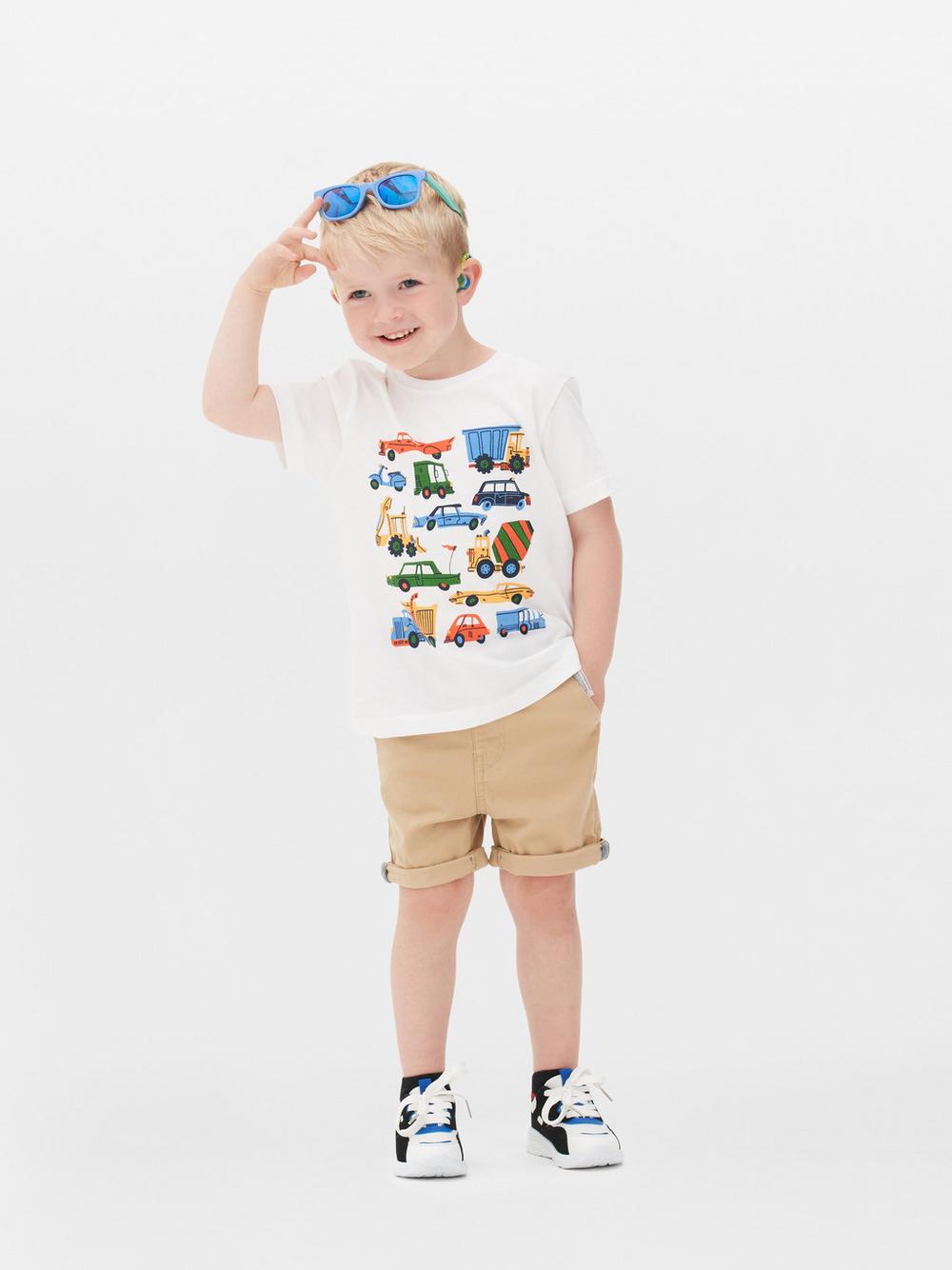 Áo thun cotton họa tiết