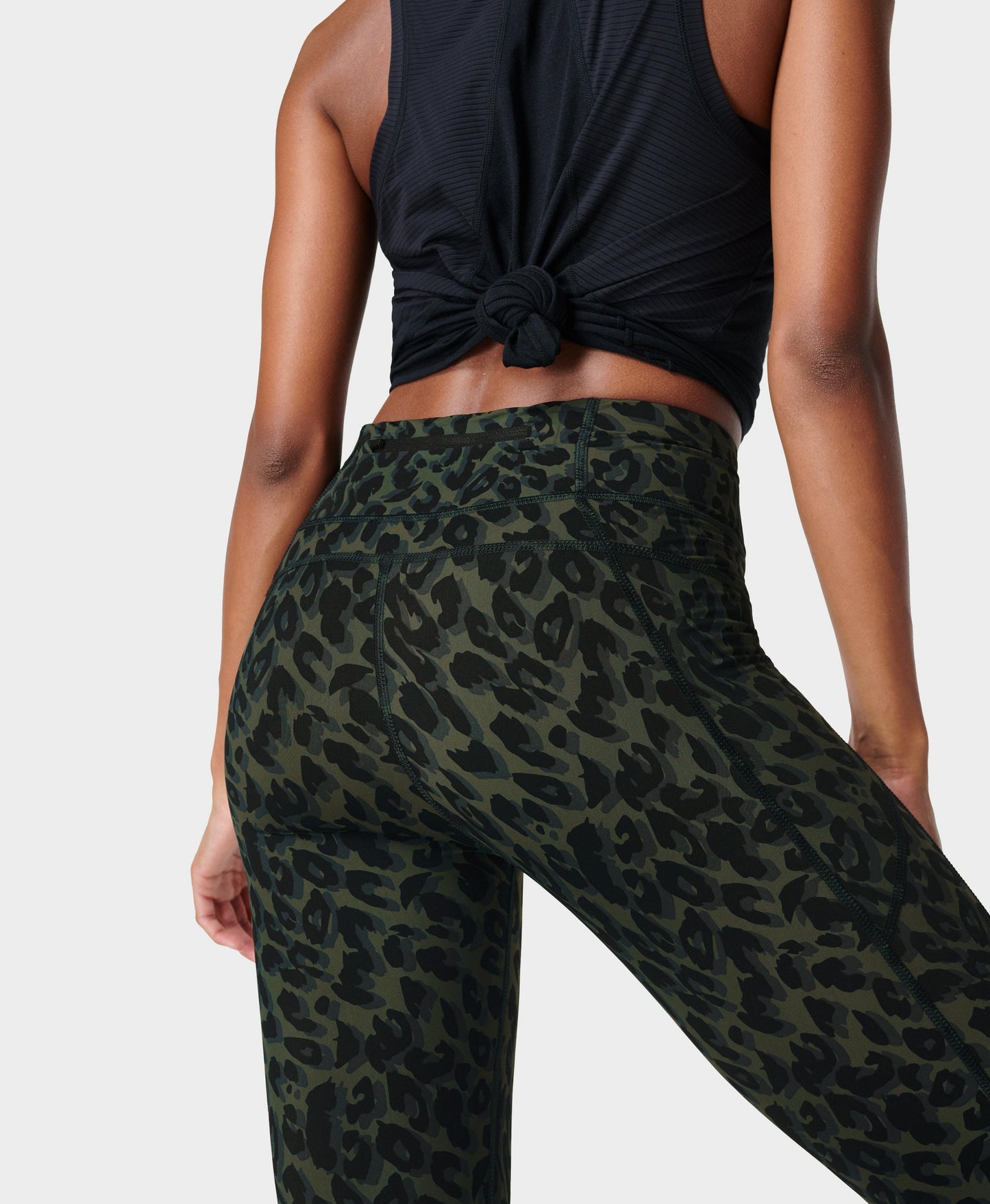 Quần legging chạy bộ cạp cao 7/8